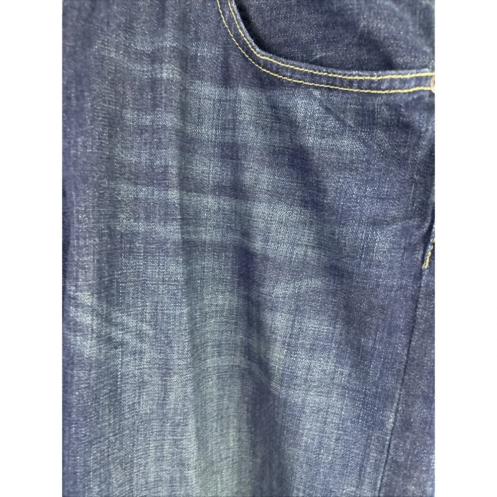 Levi's 569 Jeans Mens 38x32 Blue Wide Loose Bootcut Whiskers Faded Casual Denim